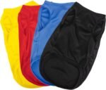 4 Pieces Dog Shirts Pullover Soft Blank Puppy T-Shirt Small Dogs Colorful Solid Pet Summer Clothes Red Yellow Blue Black Plain Shirts Sleeveless Outfit for Most Dogs Cats Puppy Pet no Shrink L